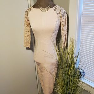 Bebe Lace Midi Dress